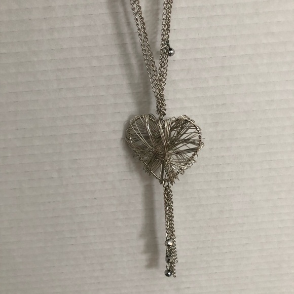 Wire Wrapped Heart Necklace - Picture 10 of 12